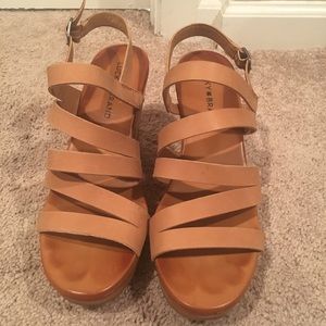 Lucky Brand Marinaa Wedge Strappy Sandals